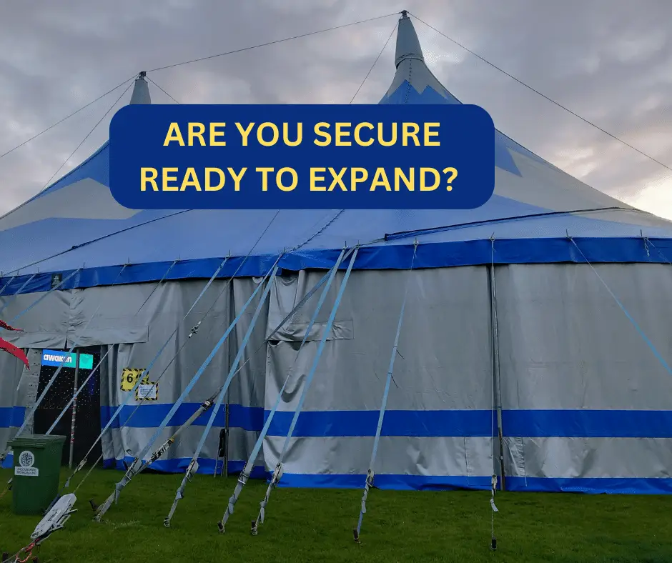 ARE YOU SECURE. TENT ROPES