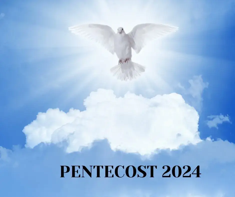 Pentecost 2024 dove in sky